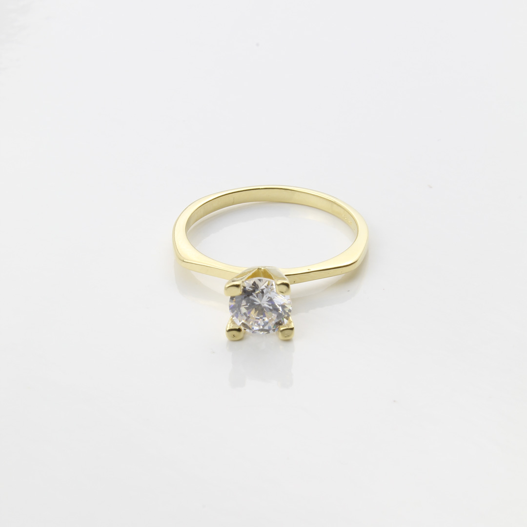 1197073 Anillo Circon Grande talla 7 1/2 - Imagen 1