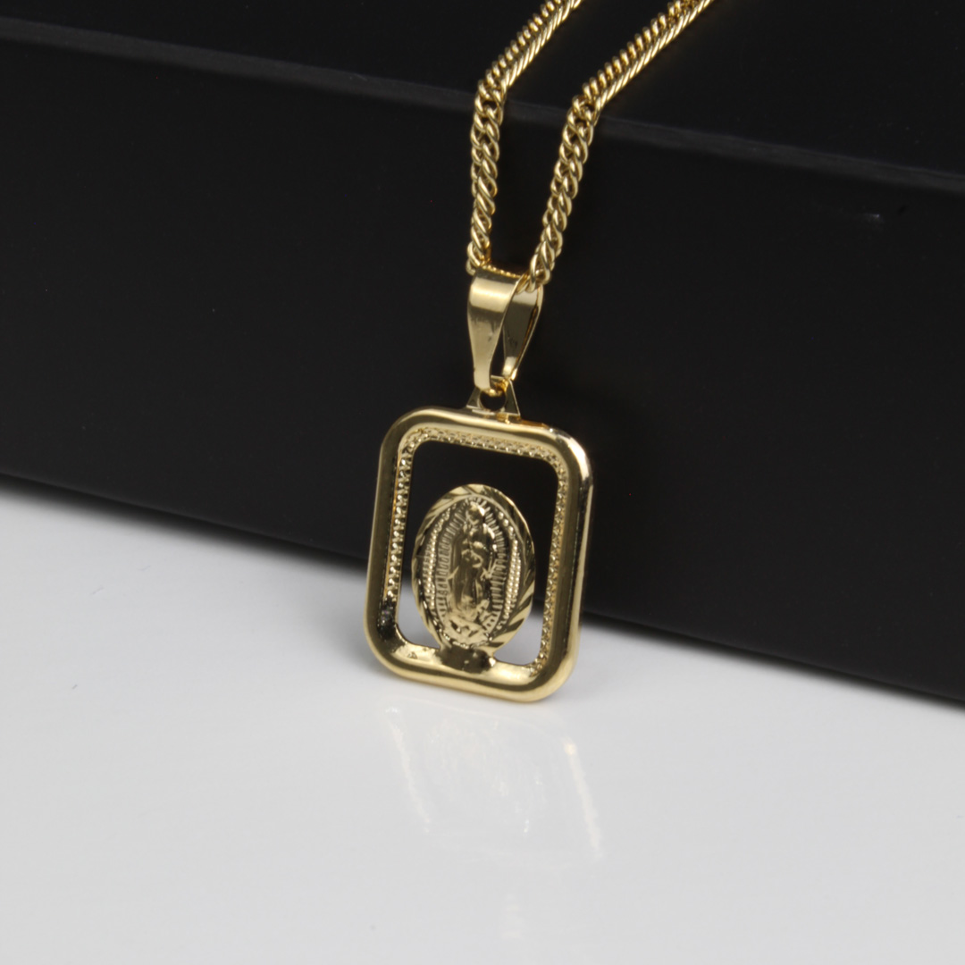 16D Dije cuadrado guadalupe - Imagen 1