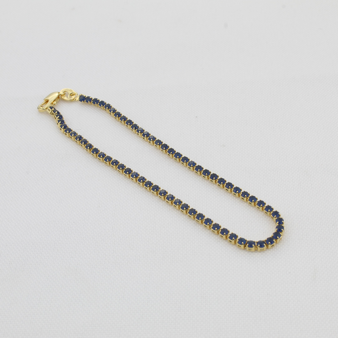 25163059 pulsera circon azul 18 cm 2 mm - Imagen 1