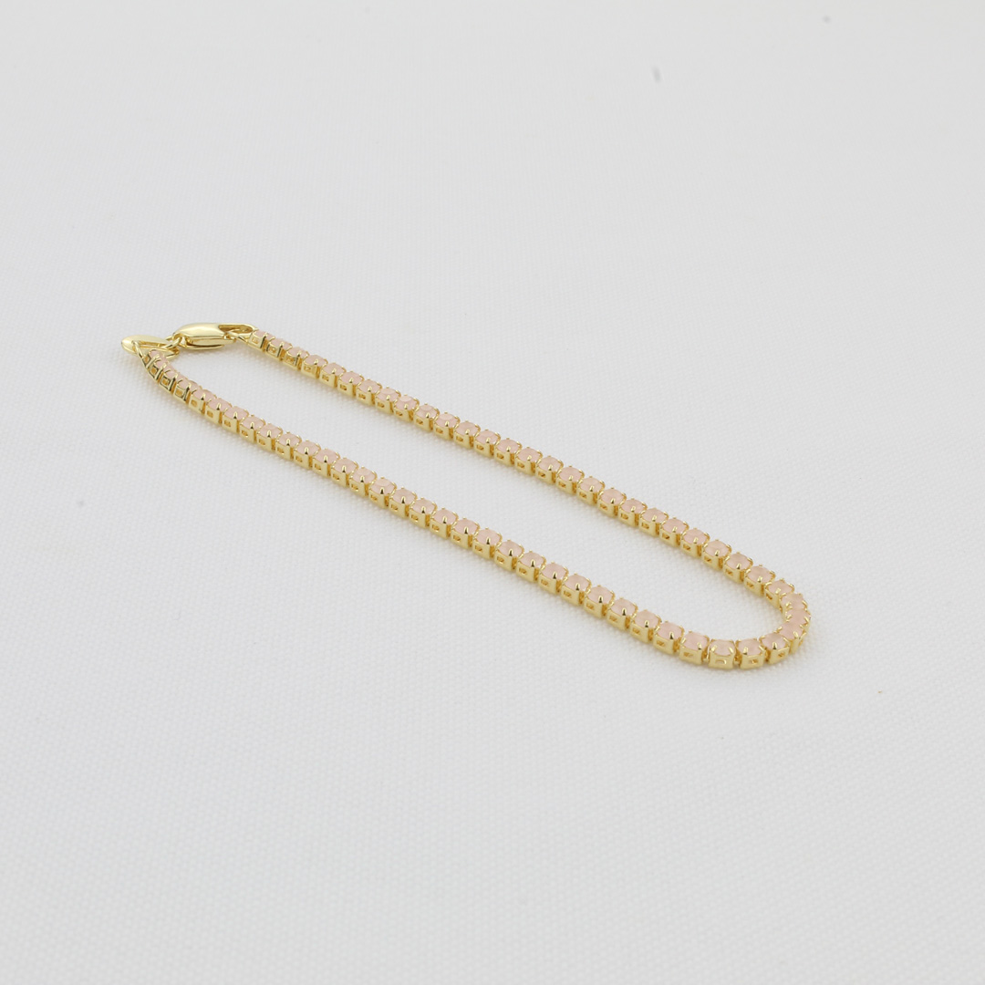 25163083 pulsera circon palo de rosa 20 cm 2 mm - Imagen 1