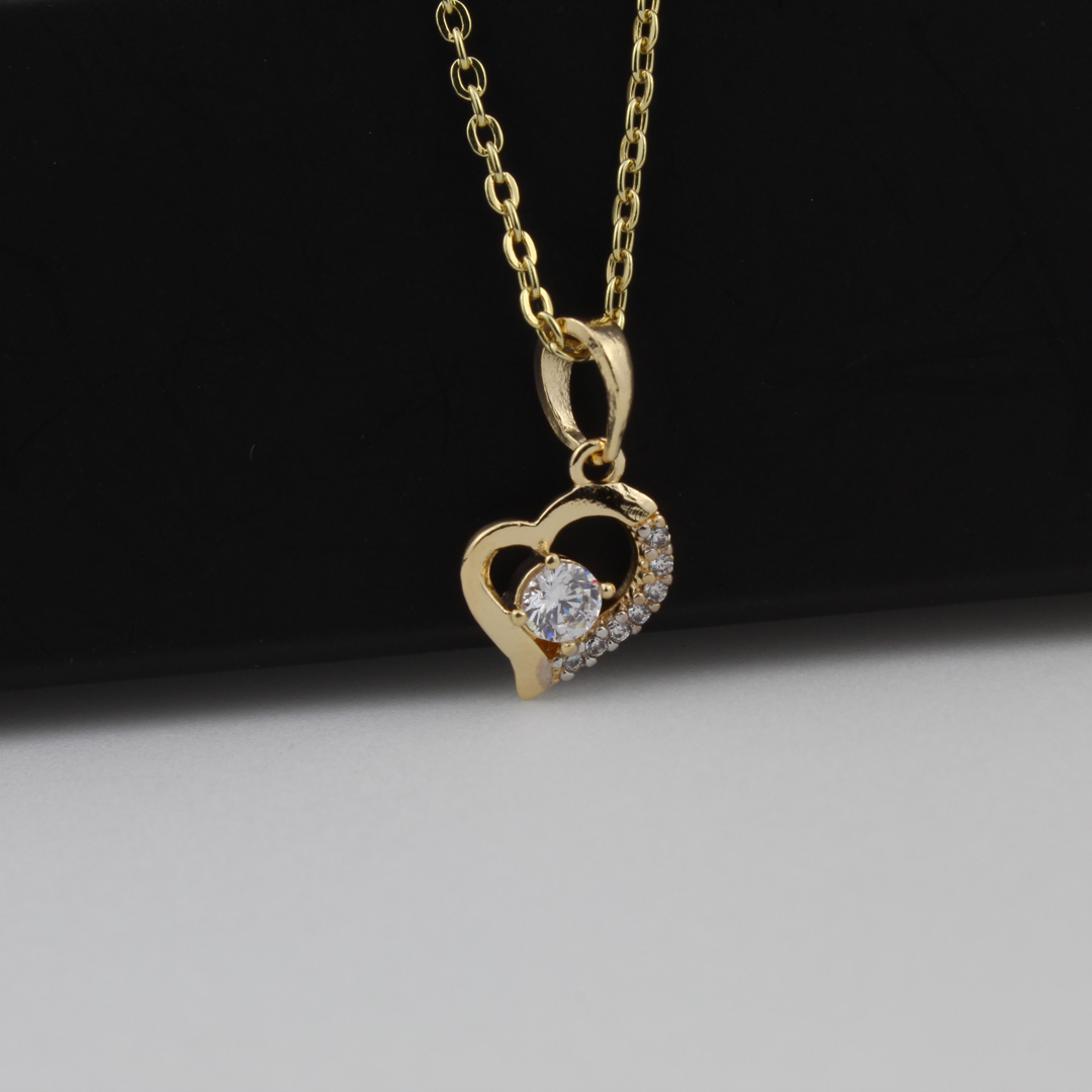 25959003 DIJE CORAZON CIRCON BLANCO - Imagen 1