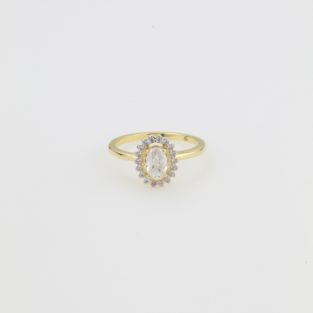 27970007 Anillo Realeza Circon /Tam. 8 - Imagen 1