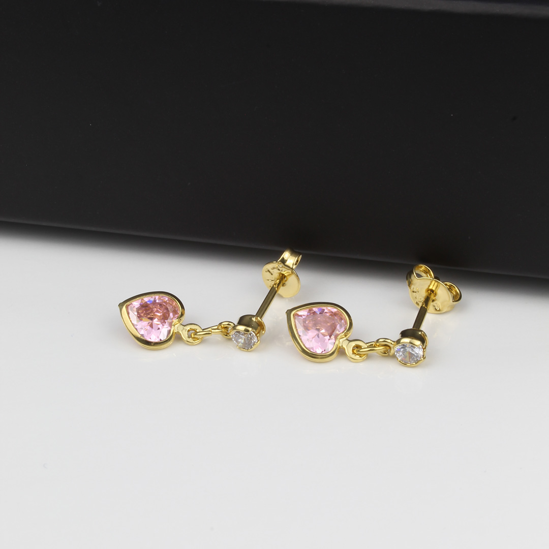 34072 ARETE CORAZON CIRCONIAS 1.7 CM - Imagen 1