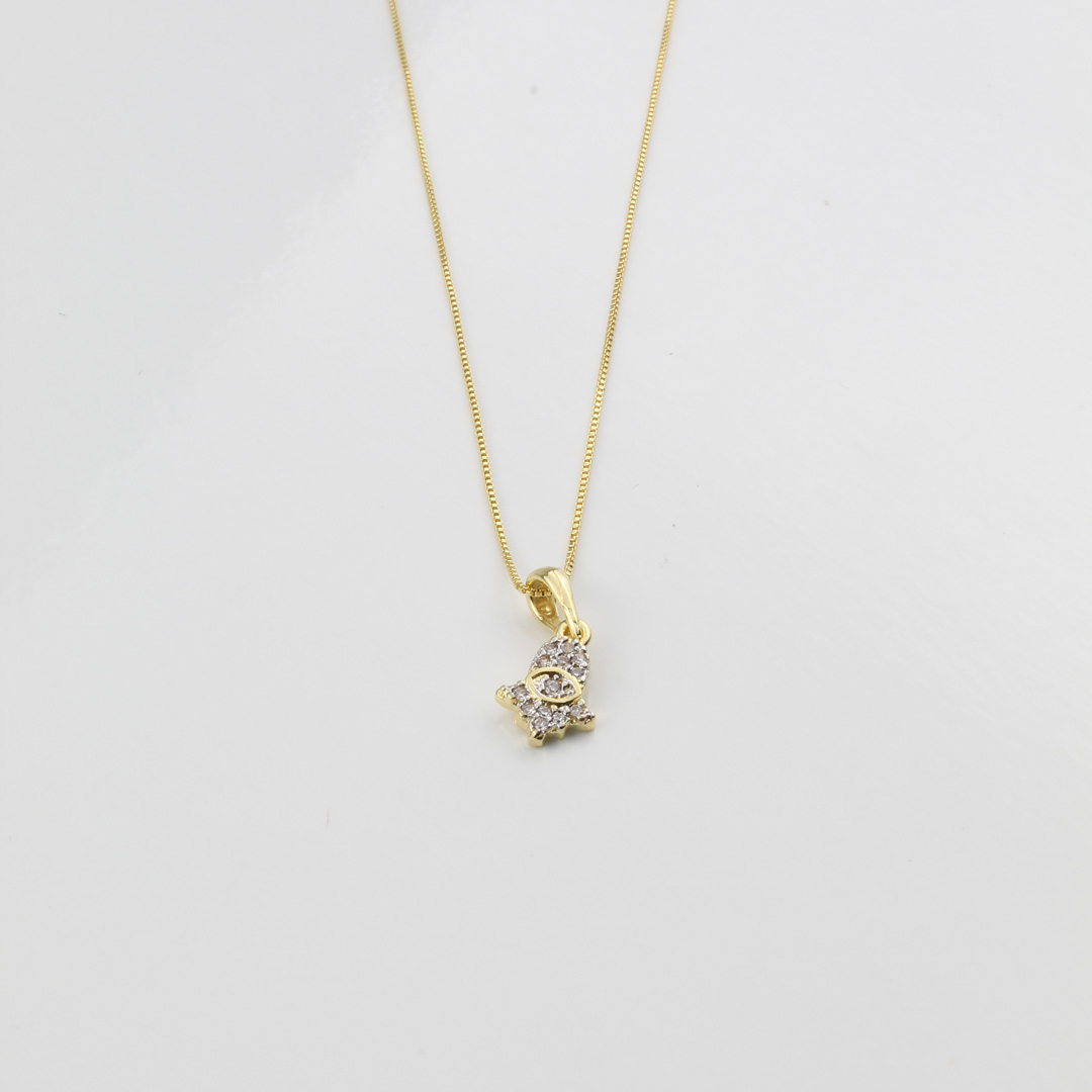 36319009 Conjunto Mano hamsa Circon 40 a 45 CmVeneciana - Imagen 1