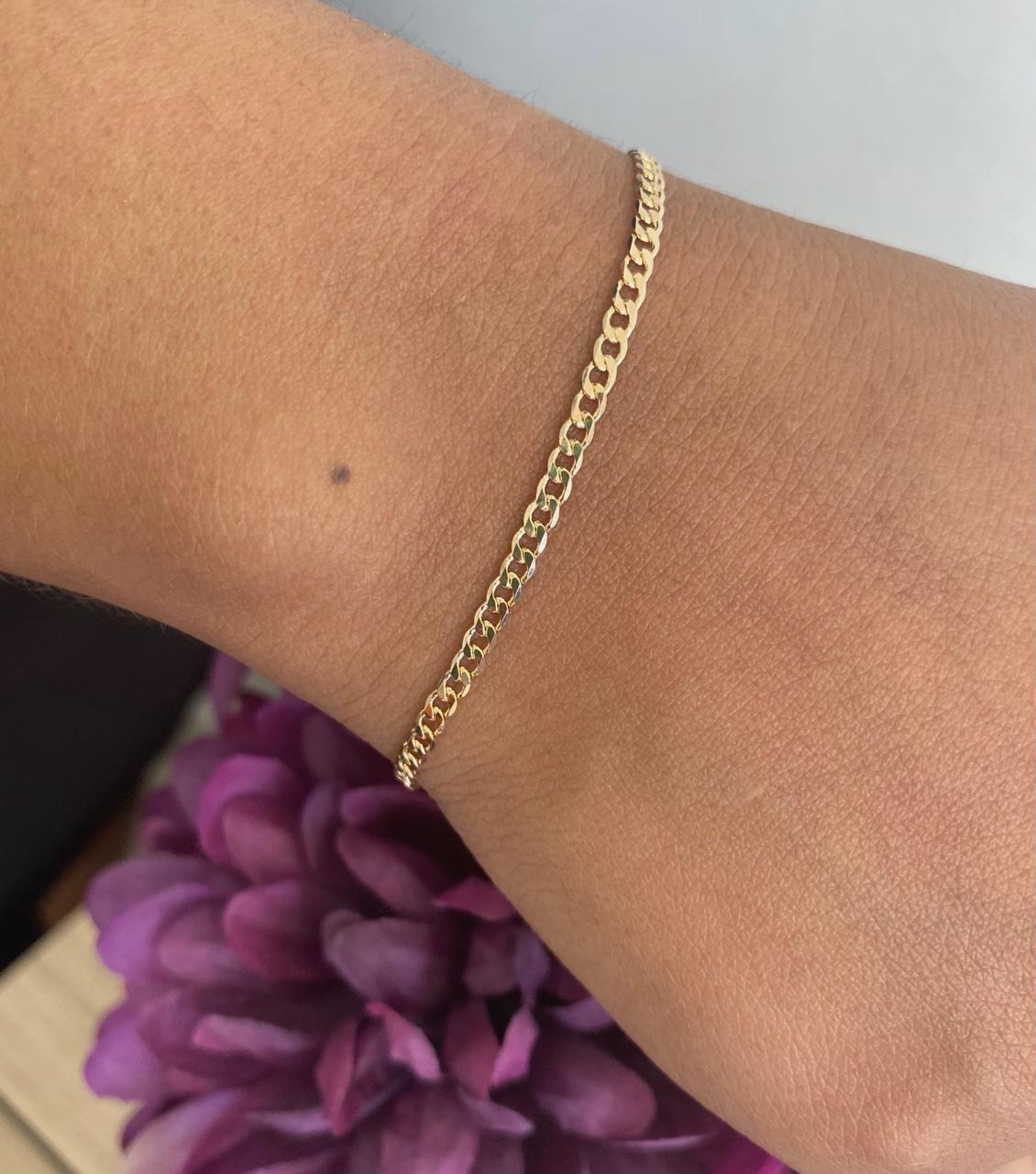 37F Pulsera cubana diamantada - Imagen 1