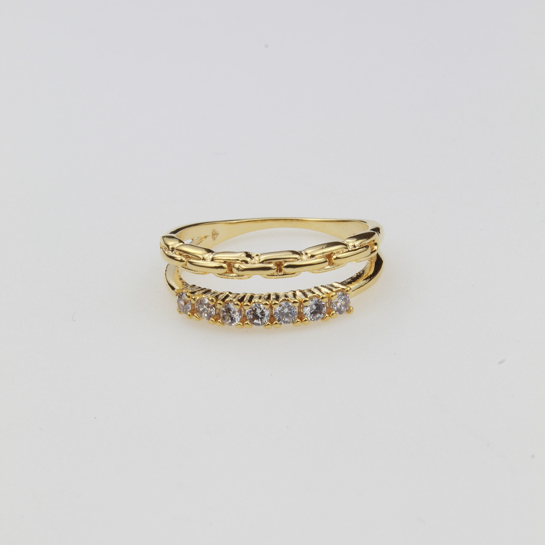 41197033 anillo talla 7 doble egipcion - Imagen 1