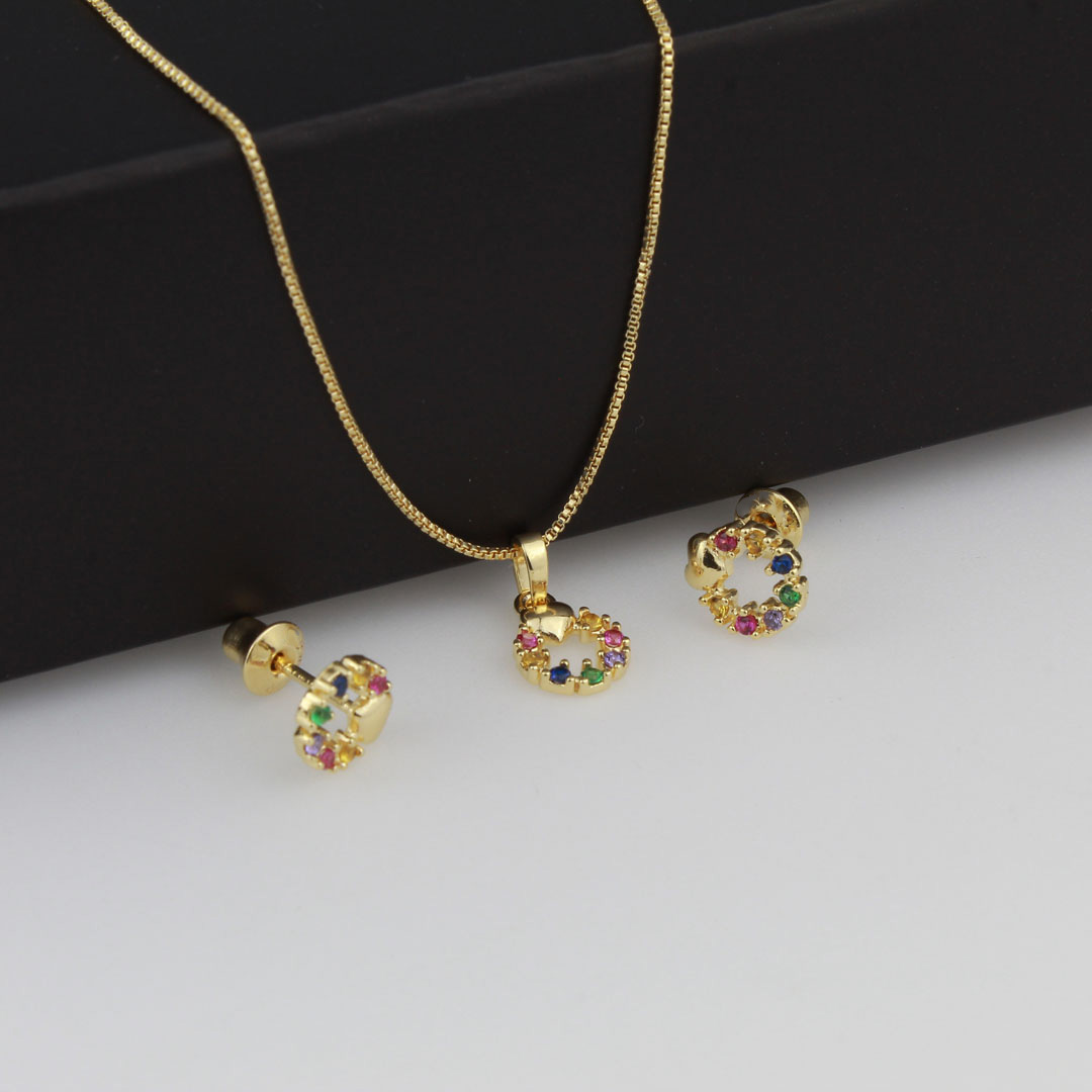 42816002 conjunto arcoiris corazon 37 cm - Imagen 1