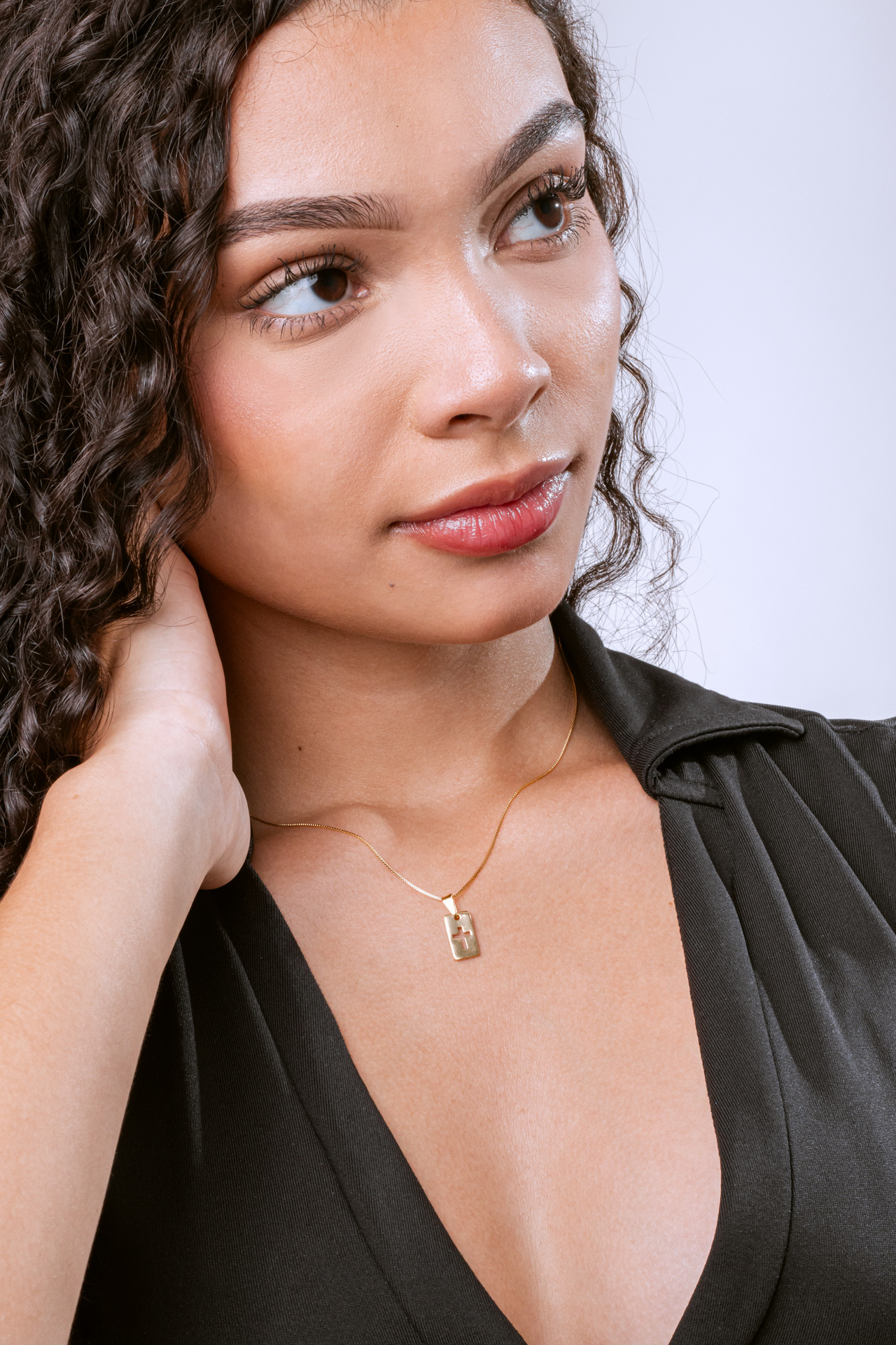 5145-1 DIJE PLACA CRUZ - Imagen 1