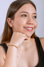 PULSERA HERRAJE PLACA LISA+4 BALIN ITAL #4+8 BALIN LISO #4 - Imagen 2