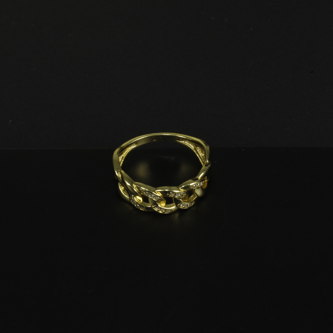 AN103 Anillo trensado minicircon - Imagen 1
