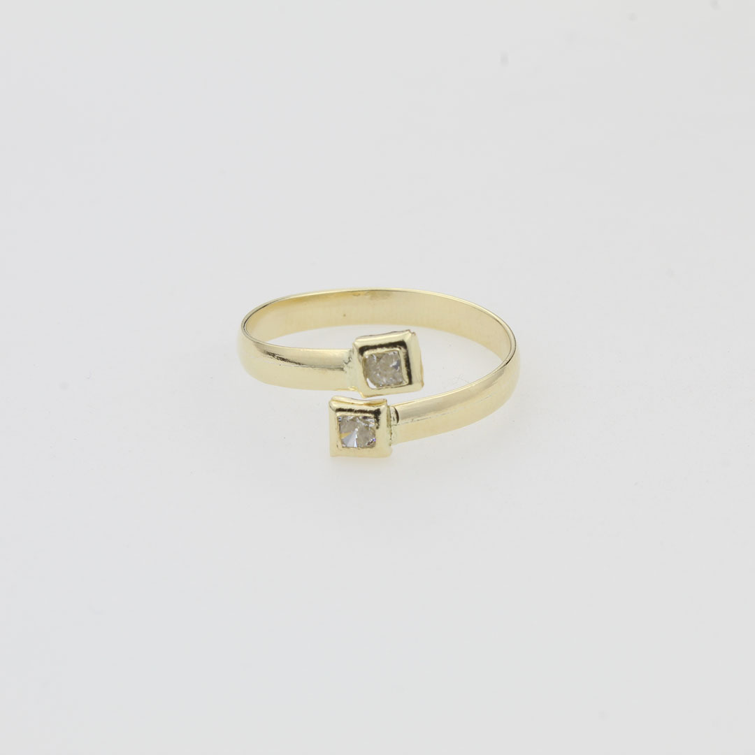 AN909-T7 ANILLO CRUZADO CRISTAL T7 - Imagen 1
