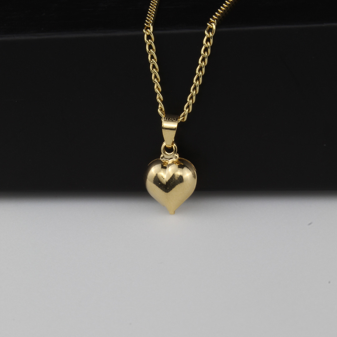 F077A DIJE CORAZON 3D PEQUEÑO - Imagen 1