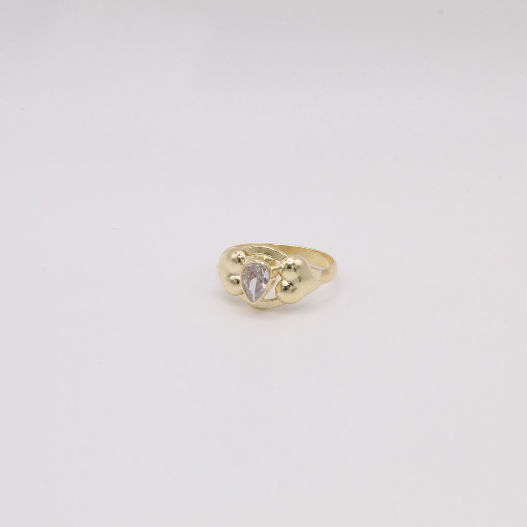 acgct5 ANILLO CORAZON GOTA CRISTAL T5 - Imagen 1