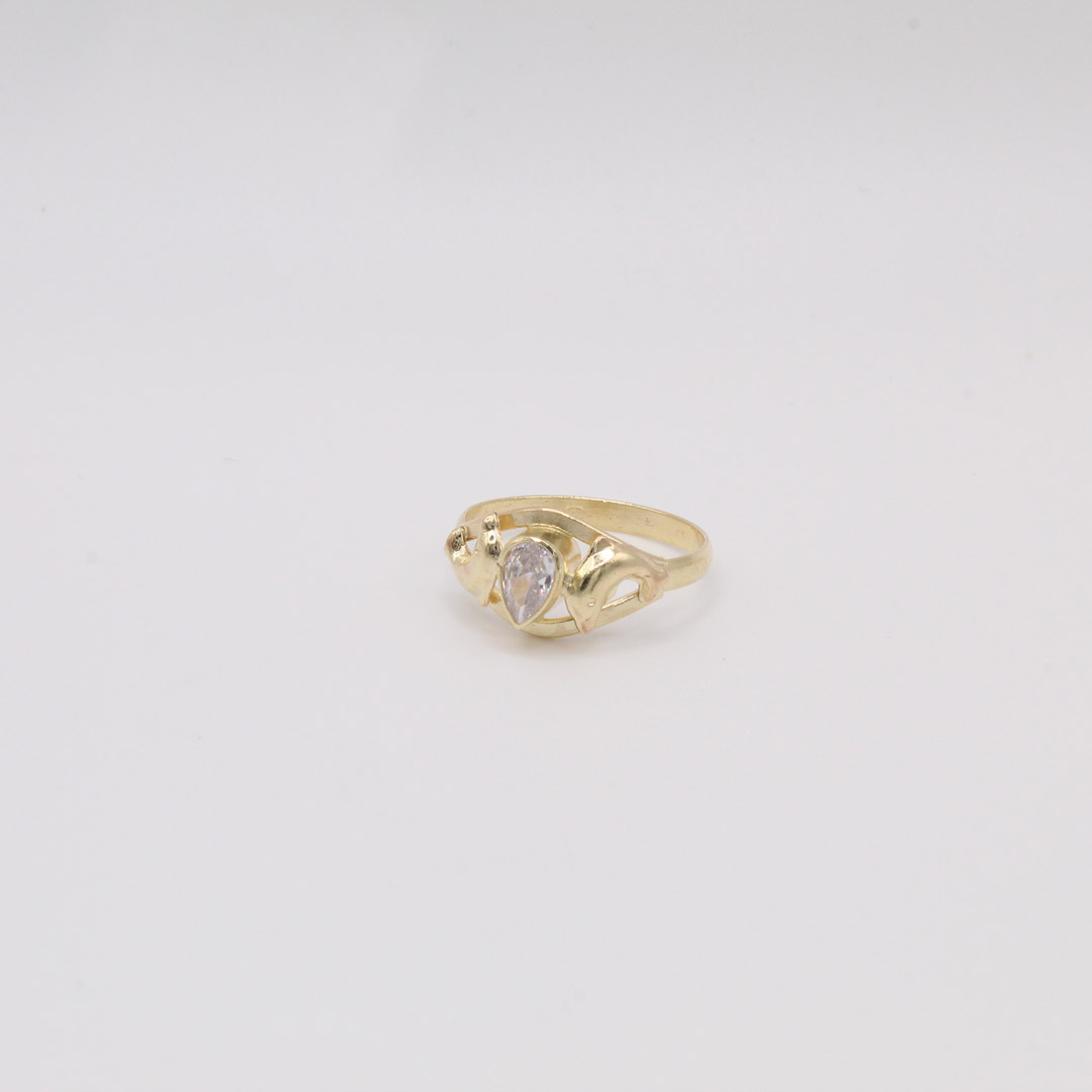 adgct5 ANILLO DELFIN GOTA CRISTAL T5 - Imagen 1